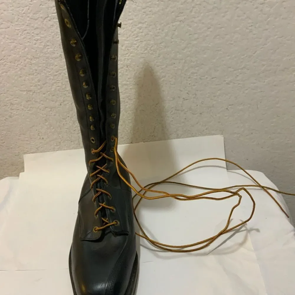 Vintage Unbranded Highliner Lineman Logger Tall Boots Steel Toe Mens Size 8 E